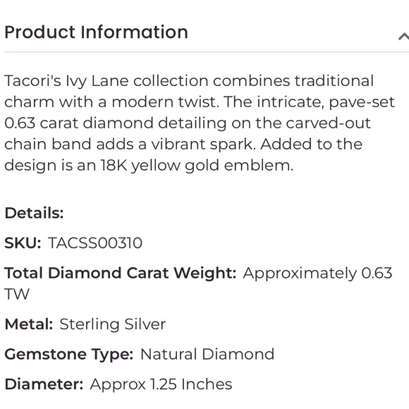 Tacori Ivy Lane Link Diamond Ring - Picture 10 of 11